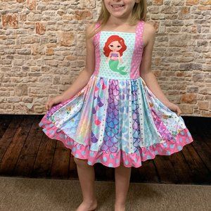 NEW Girl's Boutique Mermaids Twirl Dress